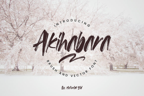 Akihabara Font for Handmade Creations