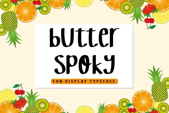 Butter Spoky: A Cheerful Display Font for Digital Design
