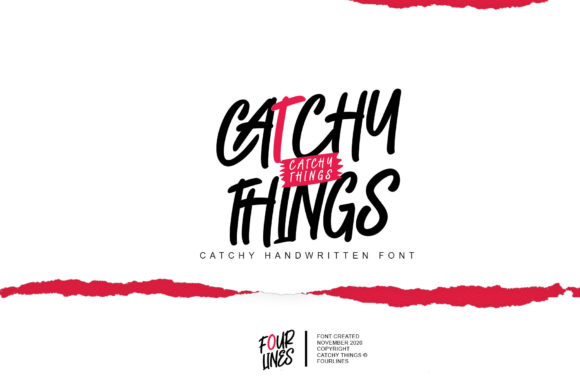 Catchy Things: A Bold Font for Digital Branding