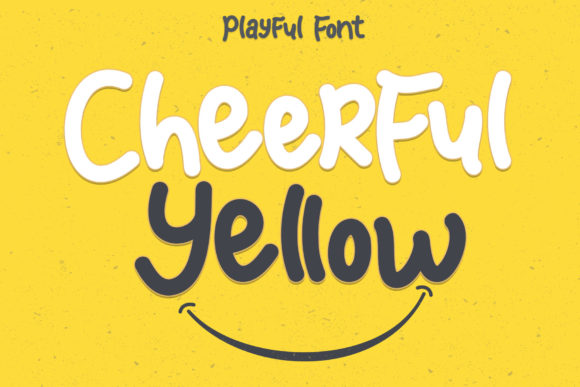 Cheerful Yellow Font for Handmade Creations