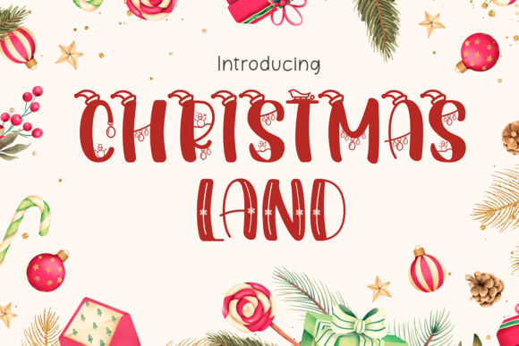 Christmas Land Font for Festive Campaigns