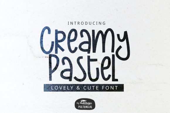 Creamy Pastel: A Playful Display Font for Branding and Design