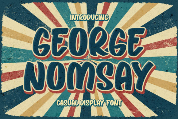 George Nomsay: A Vintage Display Font for Timeless Editorial Design