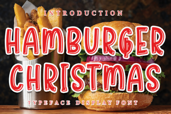 Hamburger Christmas Font for Editorial Design
