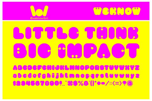 Little Think Big Impact: A Bold Display Font for Branding and Creativity