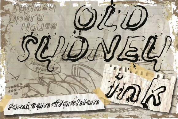 Old Sydney Ink Font for Handmade Creations