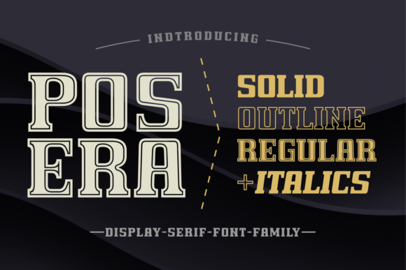 Pos Era: A Bold Display Font for Digital Branding