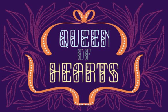 Queen of Hearts: A Playful Display Font for Creative Projects