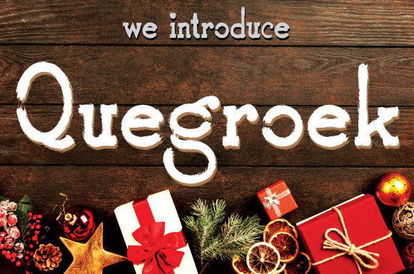 Quegroek Font for Eye-Catching Campaign Designs