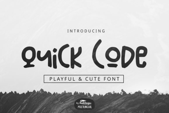 Quick Code: A Playful Display Font for Creative Branding