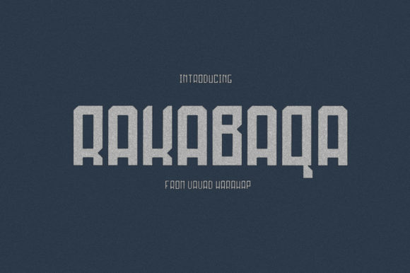 Rakabaqa: A Unique Display Font for Branding Projects