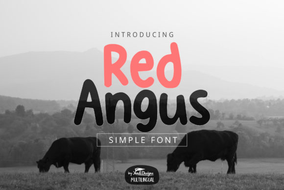 Red Angus: A Display Font for Creative Crafters