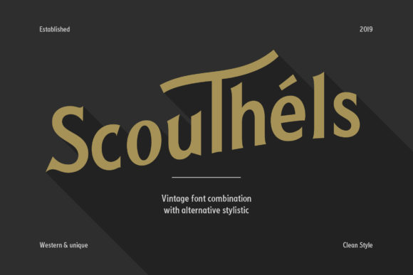 Scouthels: A Bold Vintage Font for Creative Branding