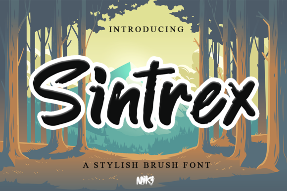 Sintrex: A Bold Display Font for Professional Branding
