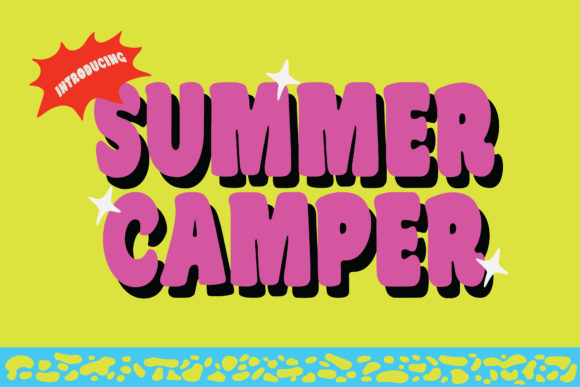 Summer Camper: A Bubbly Font for Brighter Editorial Designs