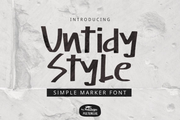 Untidy Style: A Quirky Font for Your Brand