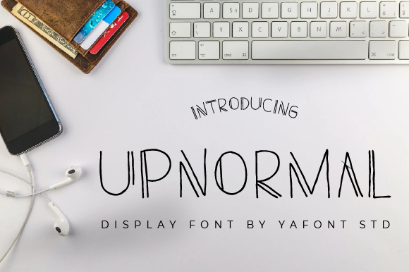 Upnormal: A Modern Display Font for Editorial Design