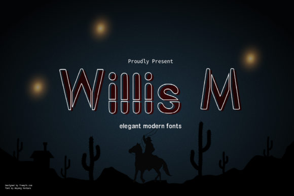 Willis M: A Modern Display Font for Digital Creativity