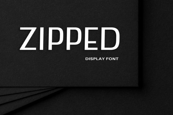 Zipped Font for Handmade and Commercial Projects